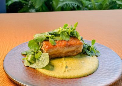 Pork belly en pipian verde